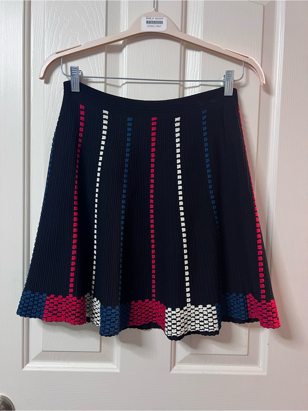 BCBGMaxAzria Queeny Skirt Color Black/Comb Size M